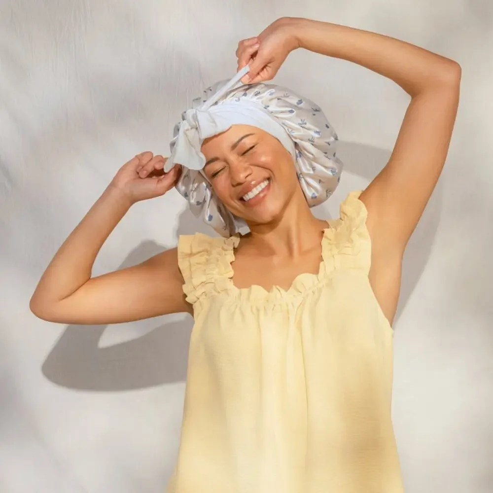 Kitsch Oversized Satin Bonnet NIB